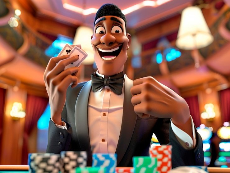 Antarmuka ponsel dengan tombol jelas di wahyupoker